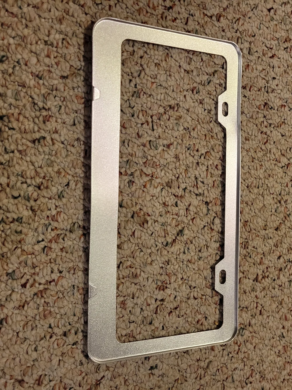 New Orleans Saints Metal License Plate Frame - Silver with Gold Accents